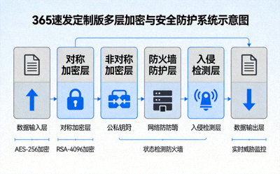 365速发定制版多层加密与安全防护系统示意图
